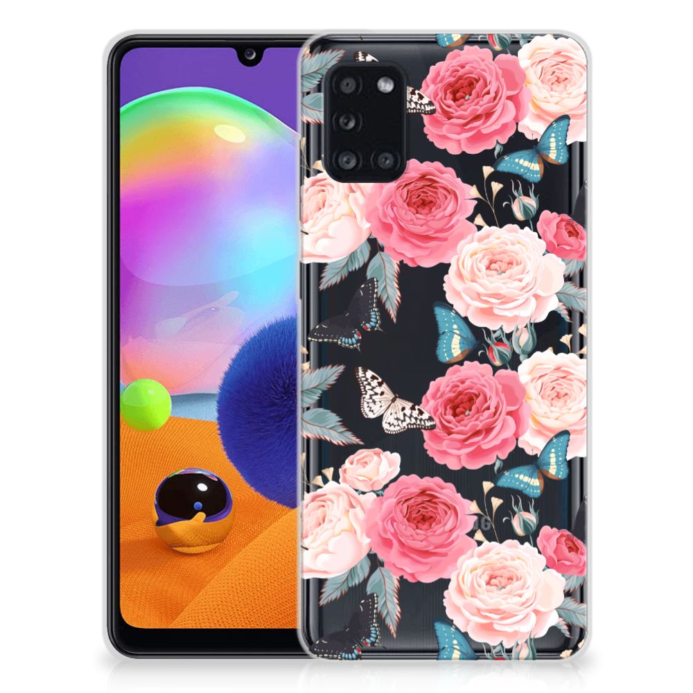 Samsung Galaxy A31 TPU Case Butterfly Roses B2C Telecom