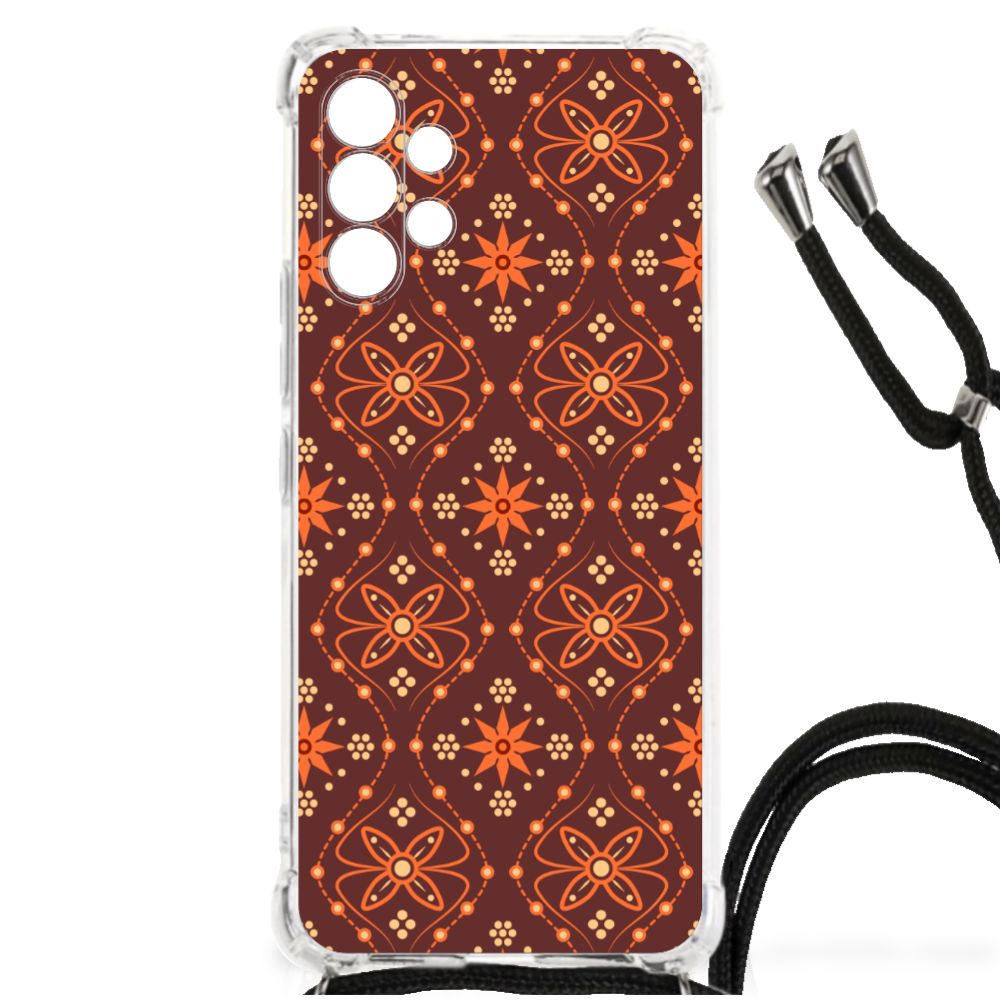 Samsung Galaxy A13 4G Doorzichtige Silicone Hoesje Batik Brown B2C Telecom