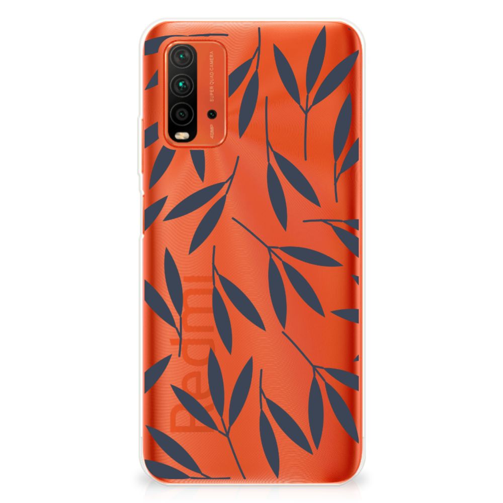 Xiaomi Poco M3 TPU Case Leaves Blue