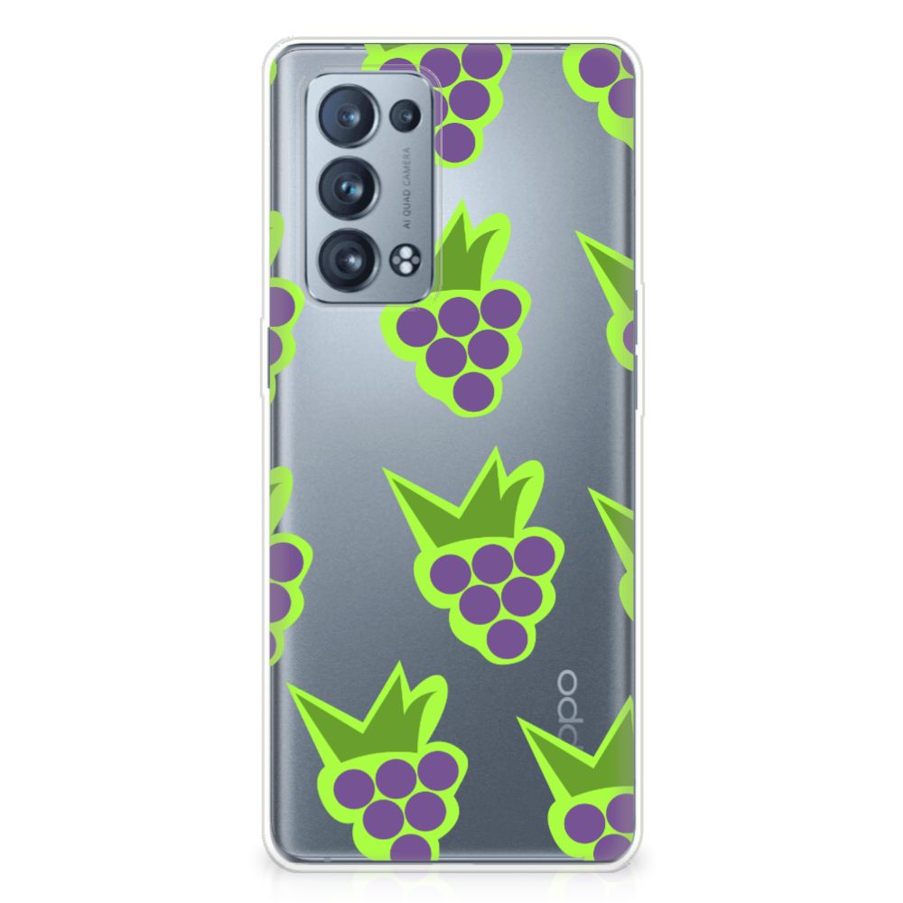 OPPO Reno 6 Pro Plus 5G Siliconen Case Druiven