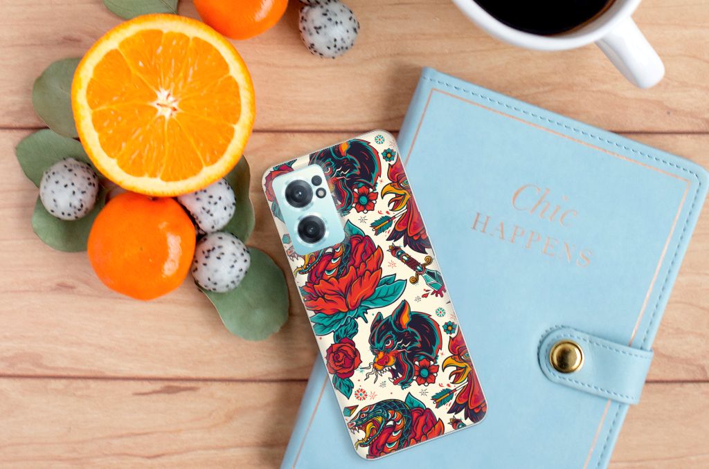 Siliconen Hoesje met foto voor OnePlus Nord CE 2 5G Old Skool B2C Telecom