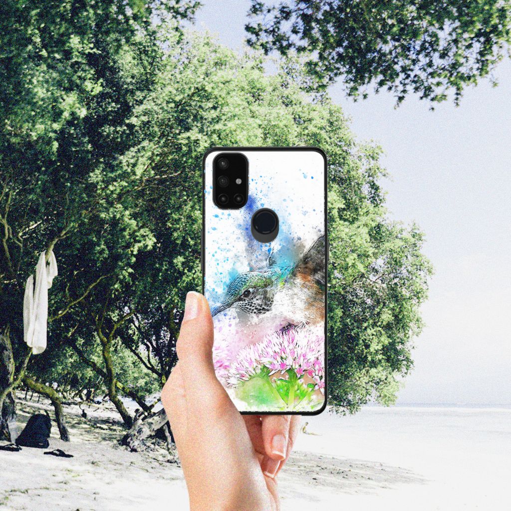 Kleurrijke Telefoonhoesje OnePlus Nord N10 5G Vogel B2C Telecom
