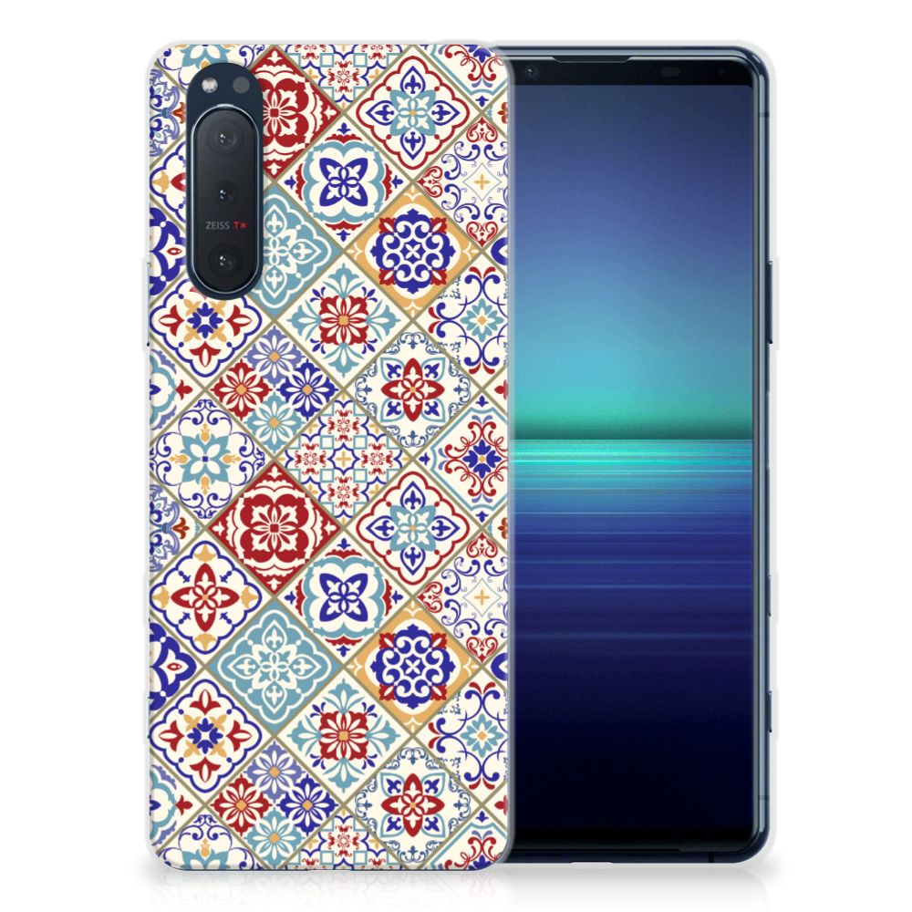 Sony Xperia 5II TPU Siliconen Hoesje Tiles Color B2C Telecom