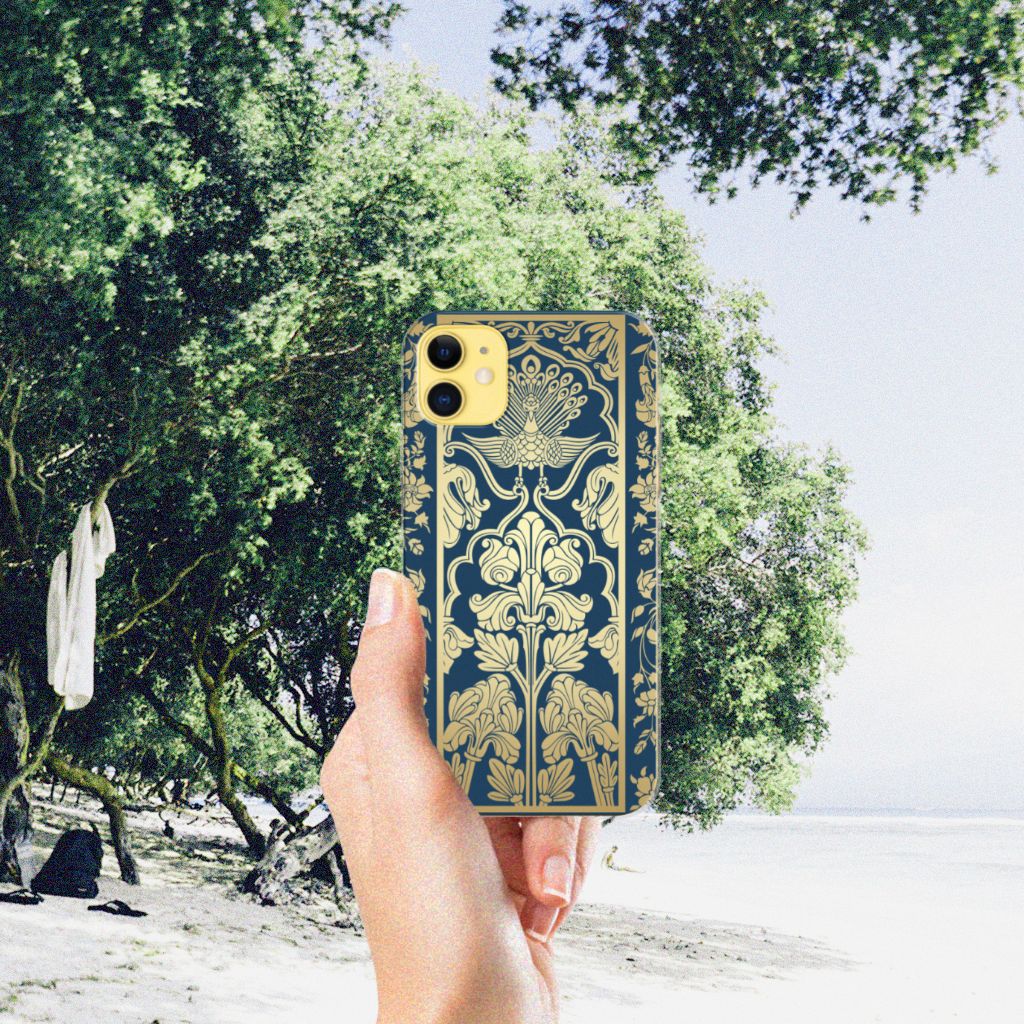 Apple iPhone 11 TPU Case Beige Flowers