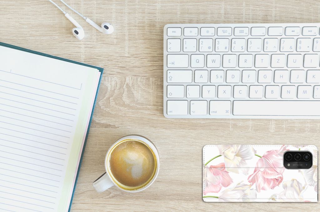 OPPO A54 5G | A74 5G | A93 5G Smart Cover Lovely Flowers - B2C Telecom