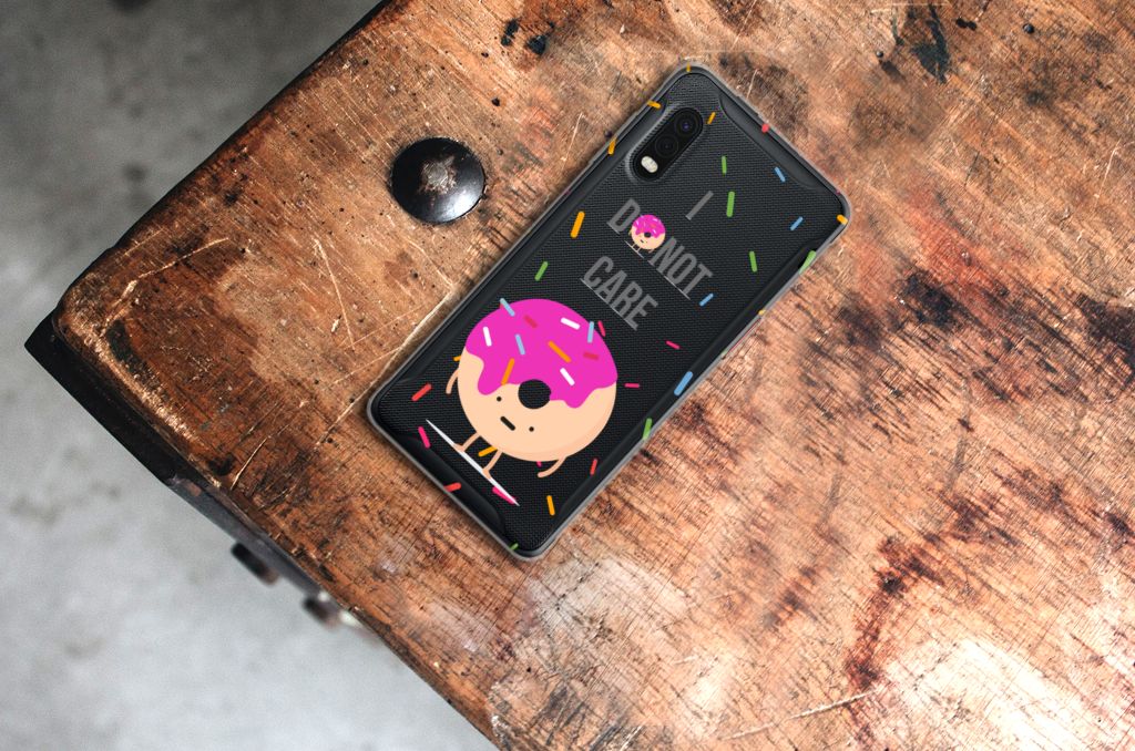 Samsung Xcover Pro Siliconen Case Donut Roze B2C Telecom