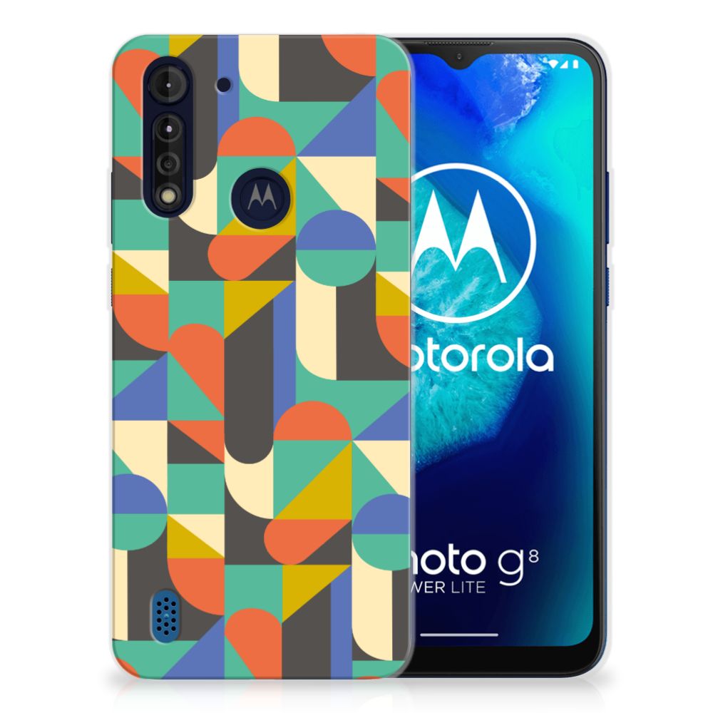 Motorola Moto G8 Power Lite TPU bumper Funky Retro B2C Telecom