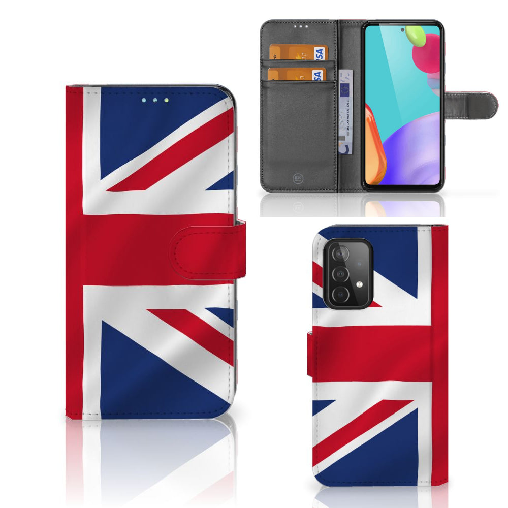 Samsung Galaxy A52 Bookstyle Case Groot-Brittannië
