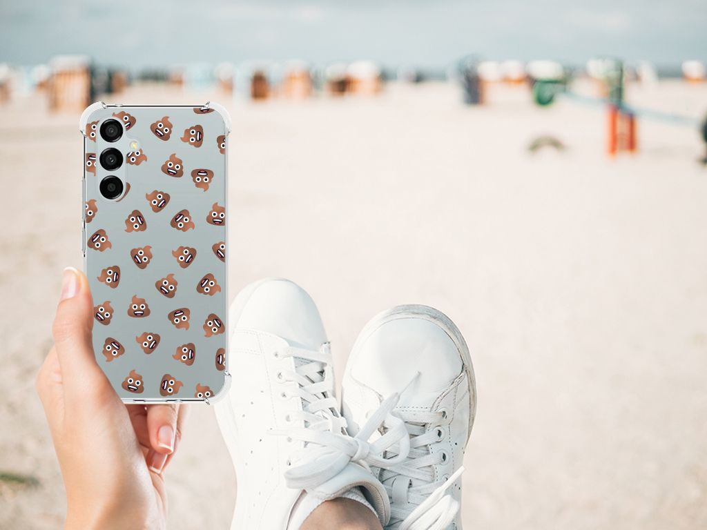 Doorzichtige Silicone Hoesje voor Samsung Galaxy A54 Poep Emojis B2C Telecom