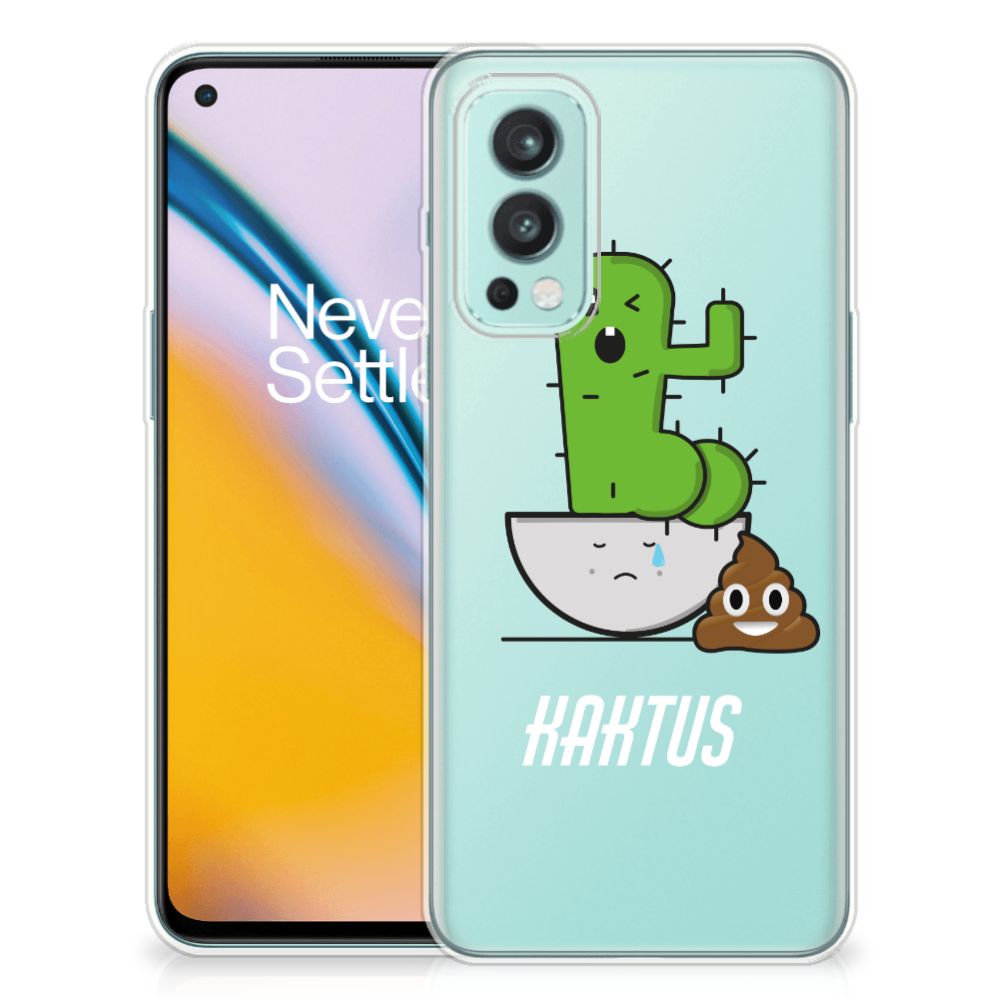 OnePlus Nord 2 5G Telefoonhoesje met Naam Cactus Poo B2C Telecom