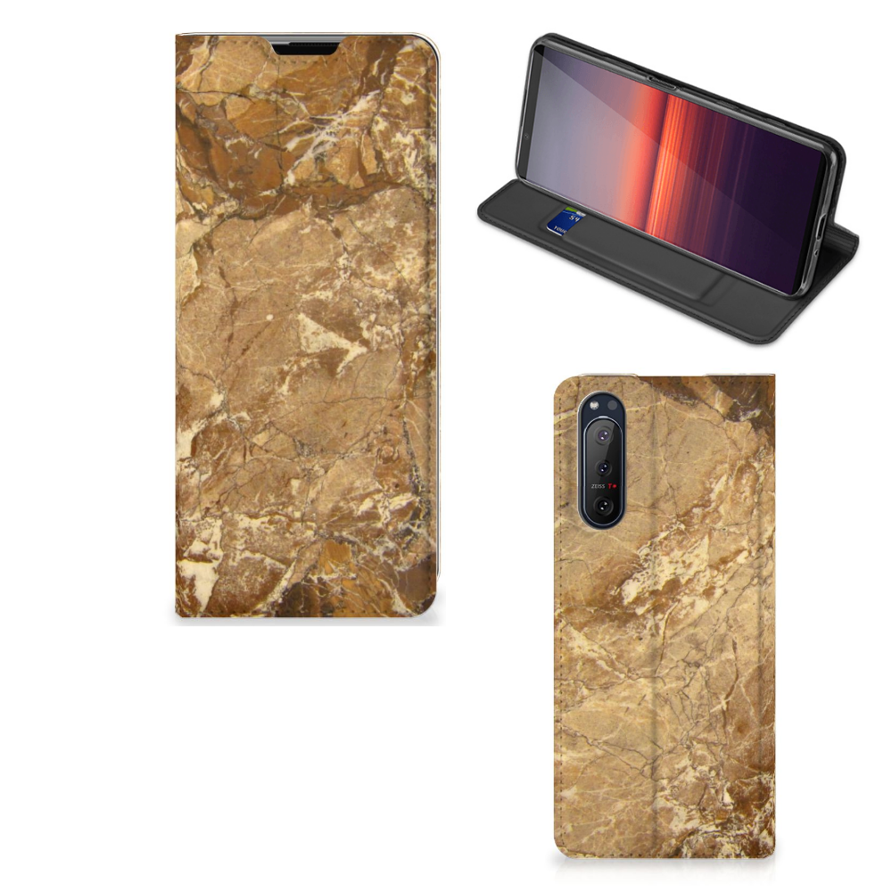 Sony Xperia 5 II Standcase Marmer Creme - B2C Telecom