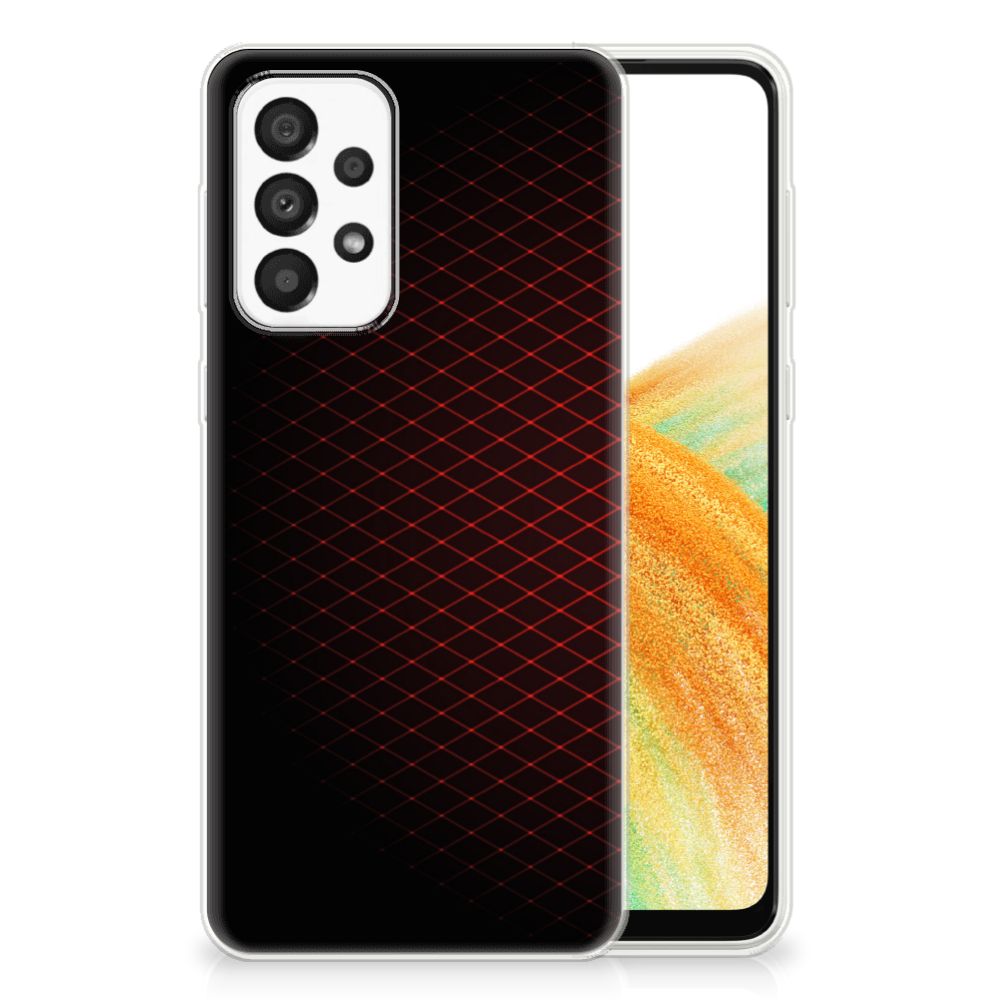 Samsung Galaxy A33 5G TPU bumper Geruit Rood B2C Telecom