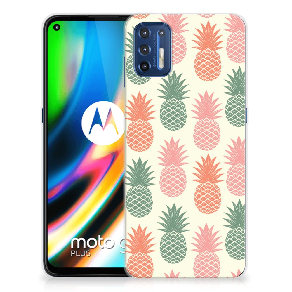 Motorola Moto G9 Plus Siliconen Case Ananas B2C Telecom