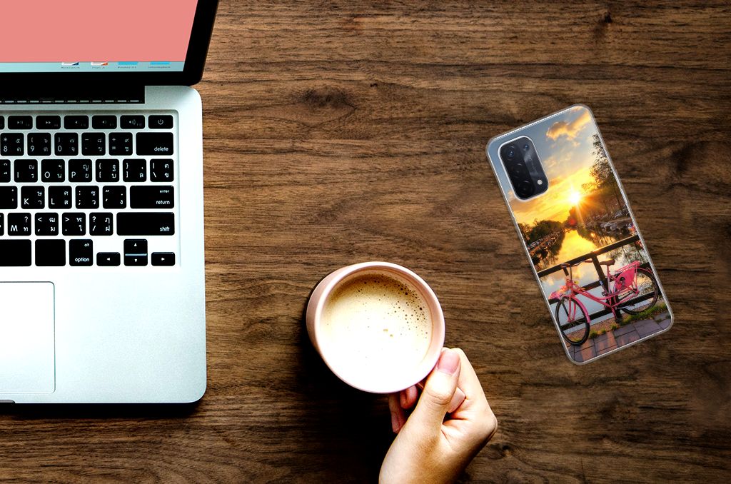 OPPO A74 5G | A54 5G Siliconen Back Cover Amsterdamse Grachten B2C Telecom