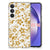 Samsung Galaxy A55 TPU Case Gouden Bloemen