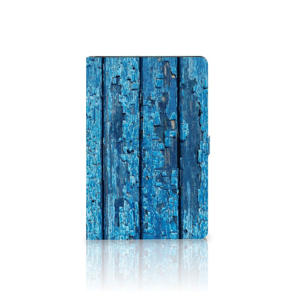 Samsung Galaxy Tab S7 FE | S7+ | S8+ Tablet Book Cover Wood Blue