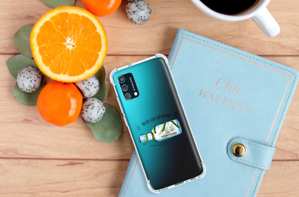 Samsung Galaxy M02s | A02s Stevig Bumper Hoesje Boho Bottle B2C Telecom