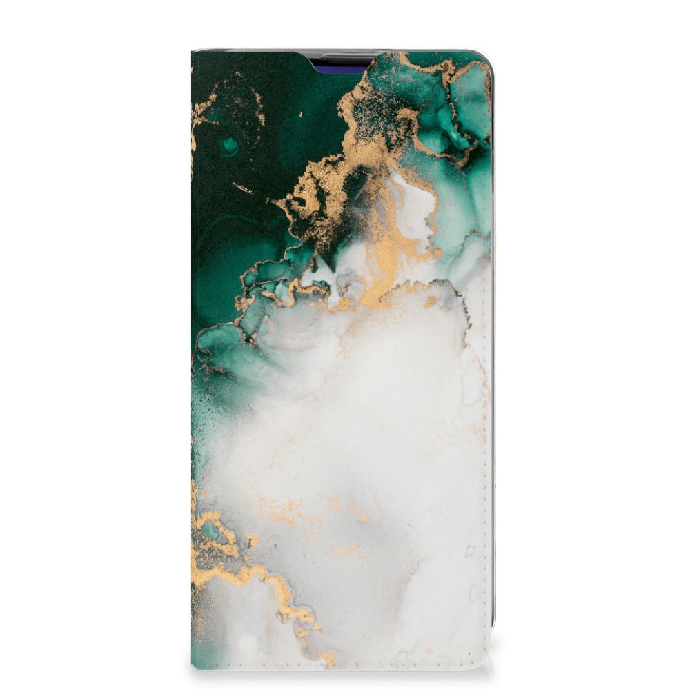 Standcase voor Samsung Galaxy S10 Plus Marmer Groen - B2C Telecom