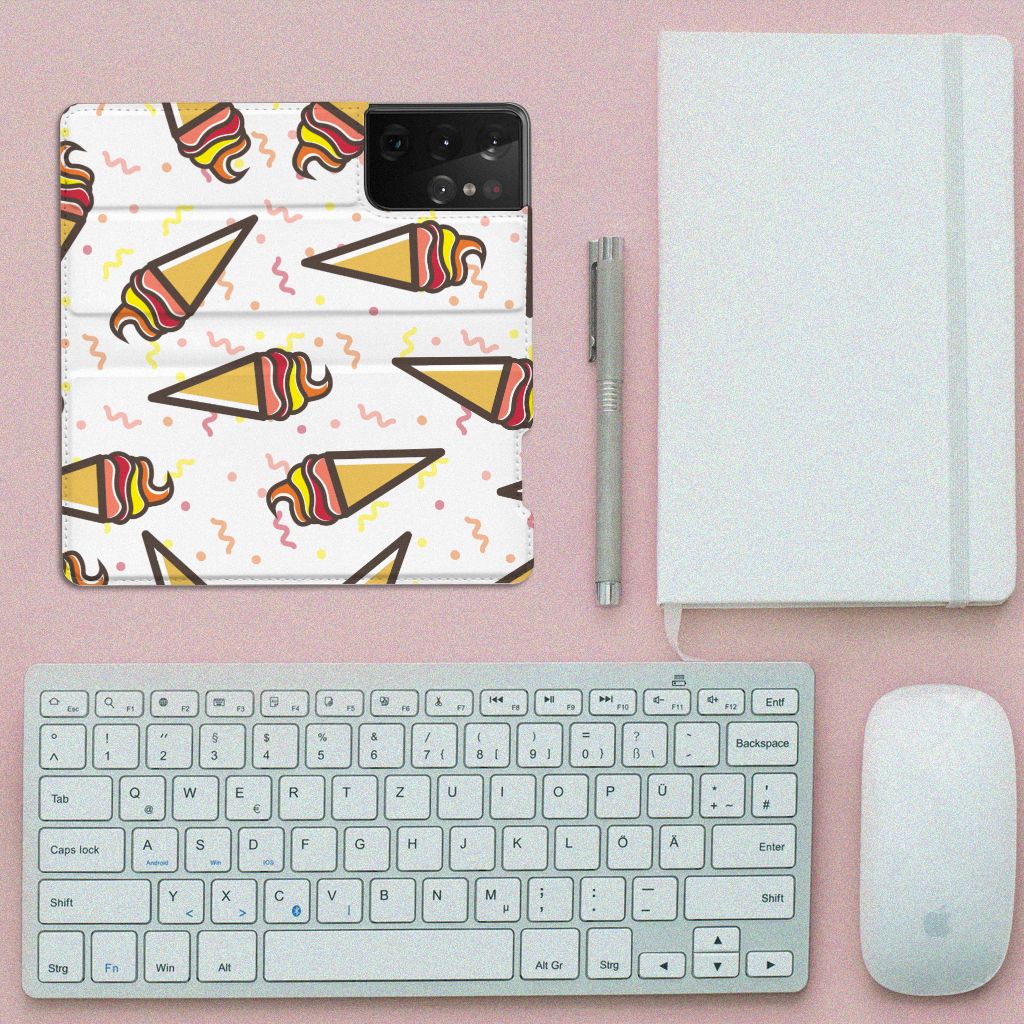 Samsung Galaxy S21 Ultra Flip Style Cover Icecream
