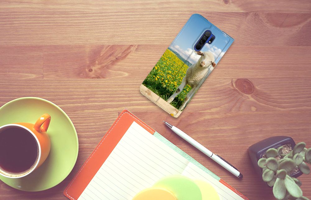 Xiaomi Redmi 9 Hoesje maken Schaap en Lammetje - B2C Telecom