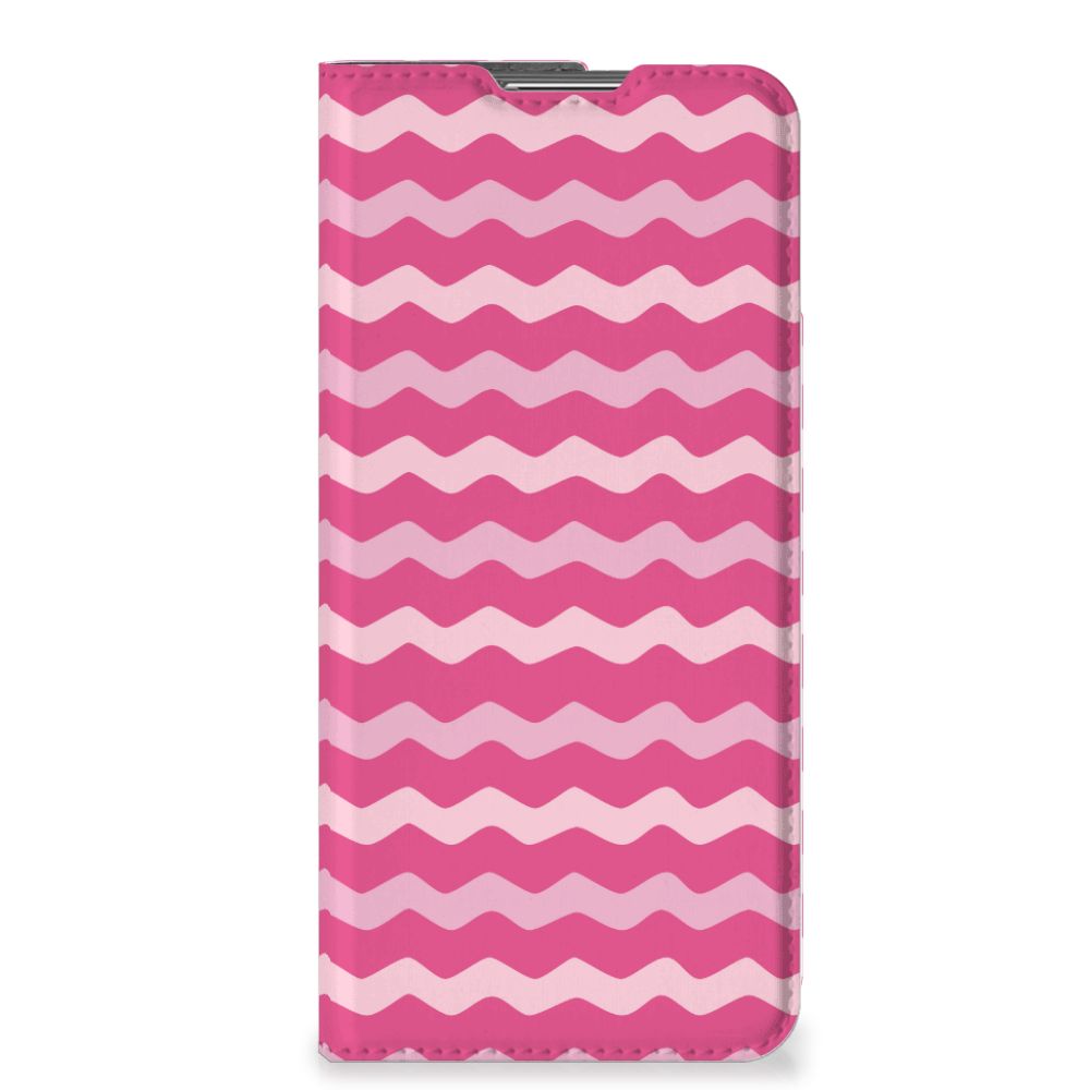 OPPO Find X5 Pro Hoesje met Magneet Waves Pink - B2C Telecom