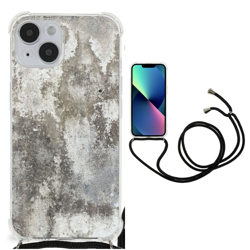iPhone 14 Anti-Shock Hoesje Beton Print