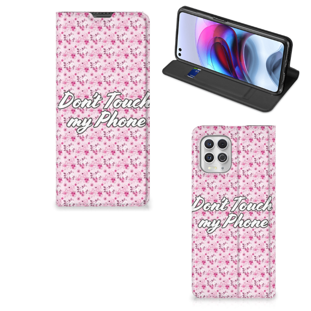Motorola Moto G100 Design Case Flowers Pink DTMP - B2C Telecom