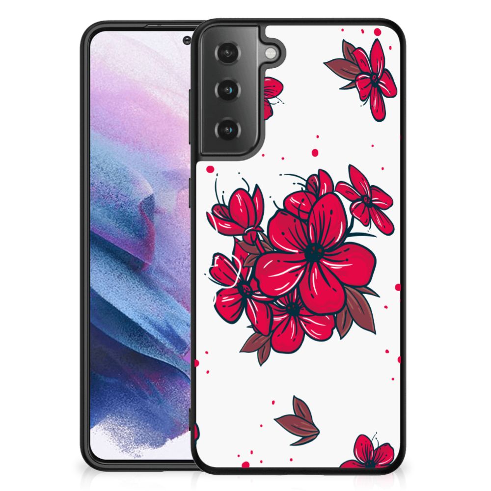 Samsung Galaxy S21 Plus Bloemen Hoesje Blossom Red