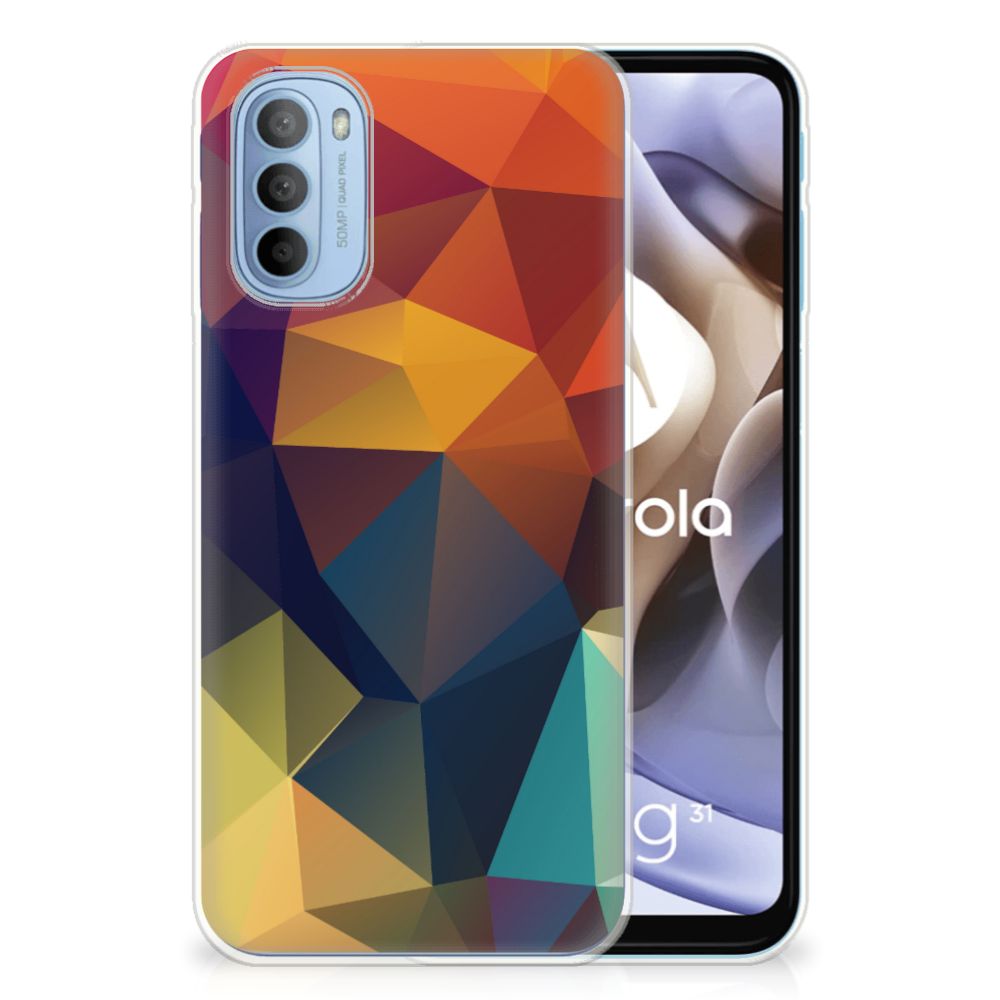 Motorola Moto G31 | G41 TPU Hoesje Polygon Color