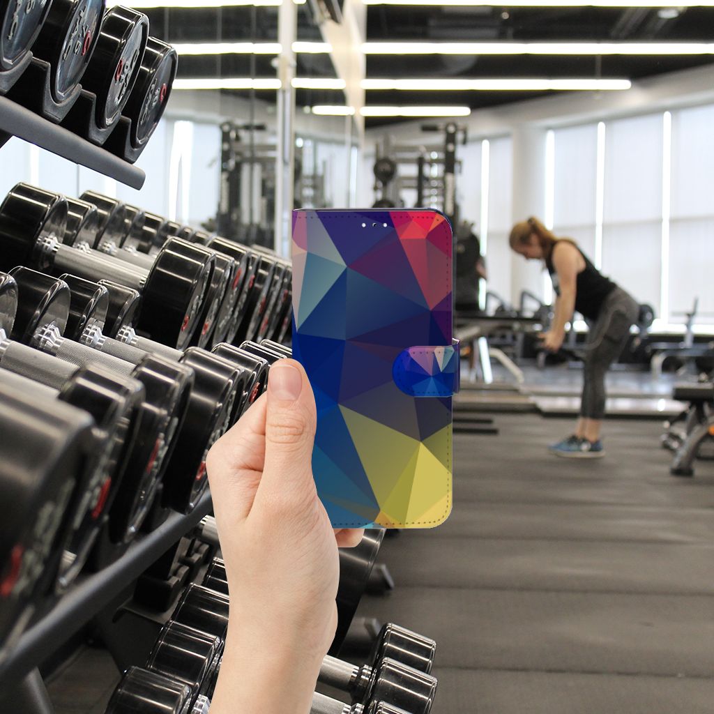 Samsung Galaxy A54 5G Book Case Polygon Dark