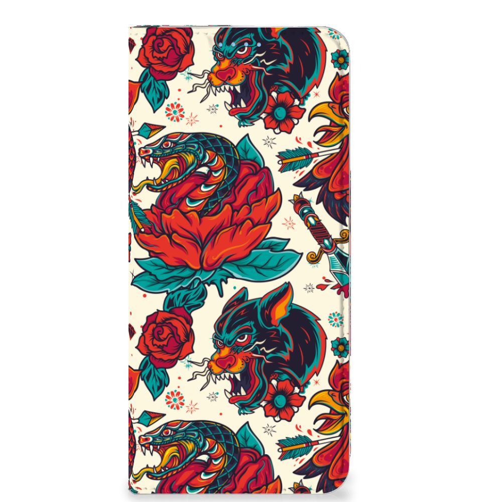 Stand Case voor OPPO Reno8 Old Skool - B2C Telecom