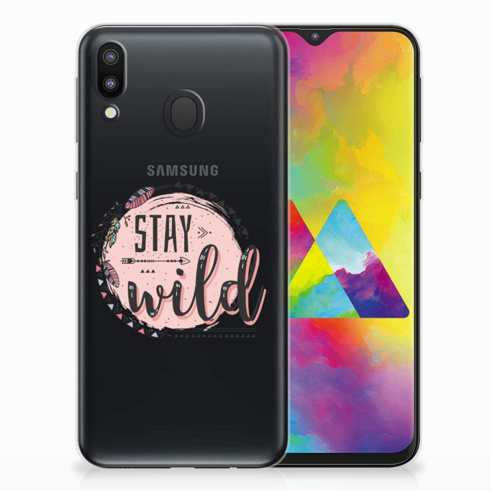 Samsung Galaxy M20 (Power) Telefoonhoesje met Naam Boho Stay Wild