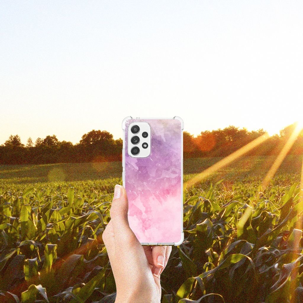 Back Cover Samsung Galaxy A53 5G Pink Purple Paint B2C Telecom