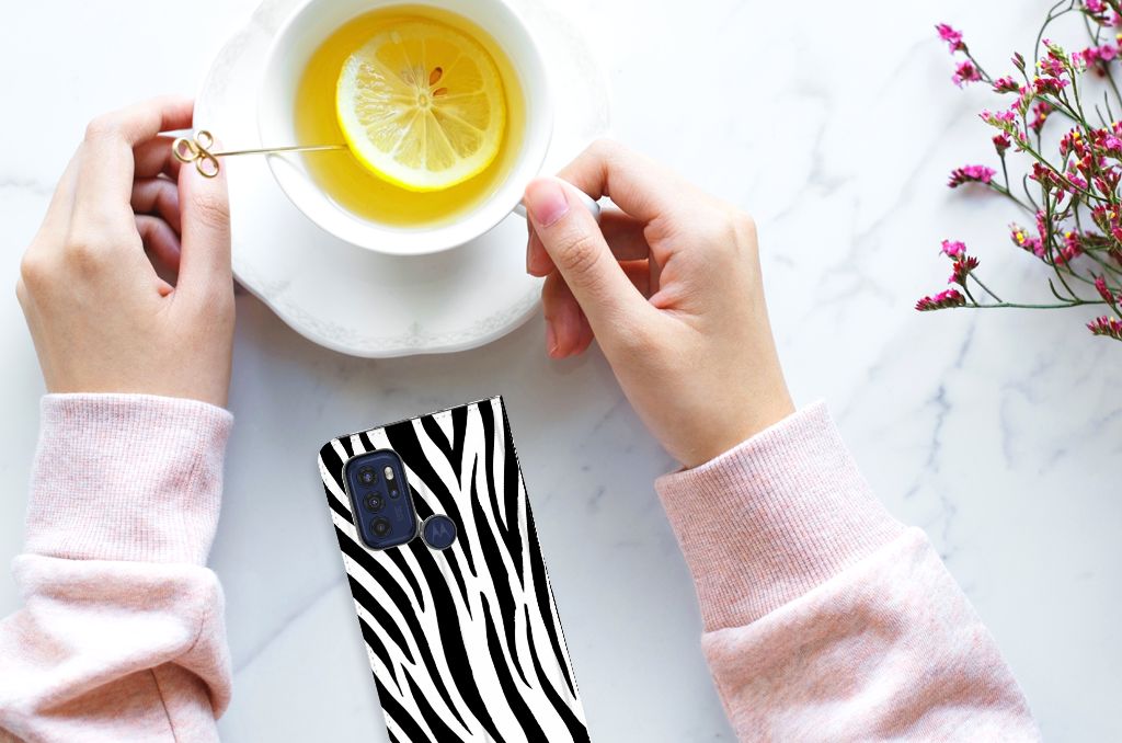 Motorola Moto G60s Hoesje maken Zebra - B2C Telecom