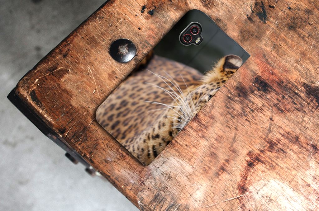 Samsung Galaxy Xcover 6 Pro Hoesje maken Luipaard - B2C Telecom