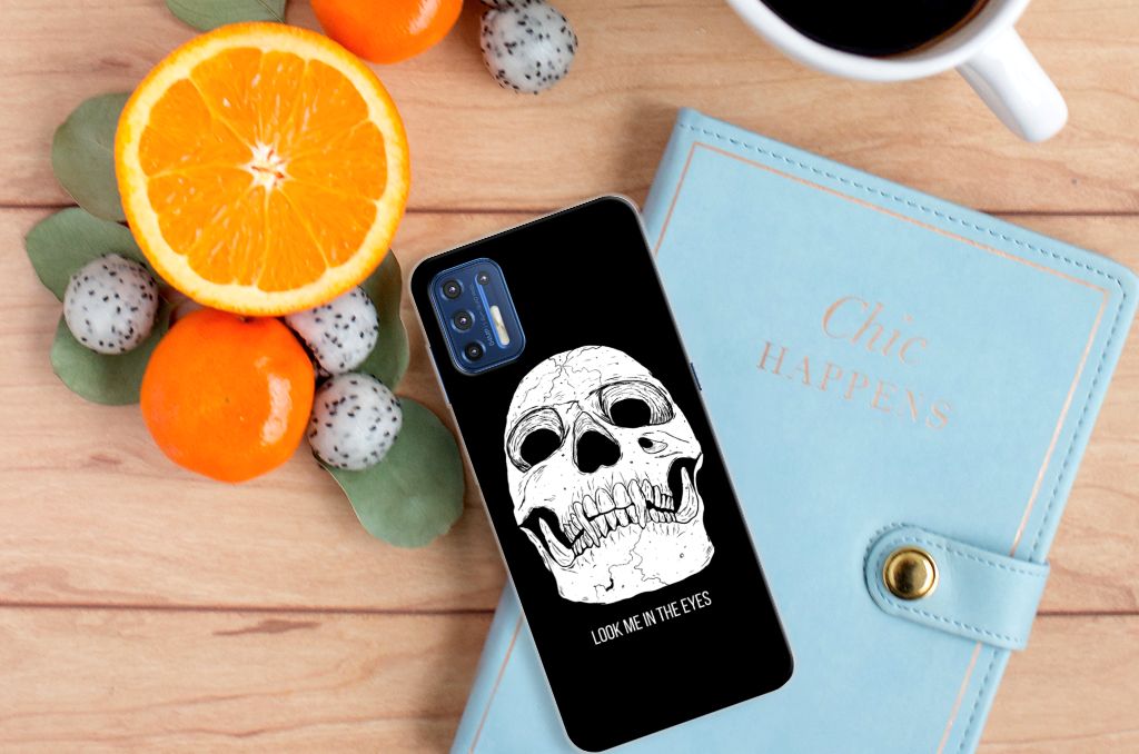 Silicone Back Case Motorola Moto G9 Plus Skull Eyes B2C Telecom
