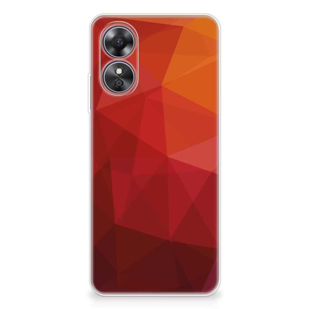TPU Hoesje voor OPPO A17 Polygon Red B2C Telecom