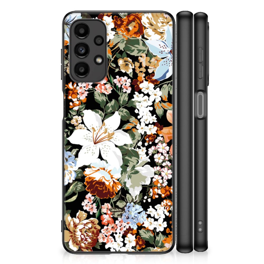 Bloemen Hoesje voor Samsung Galaxy A13 4G Dark Flowers B2C Telecom