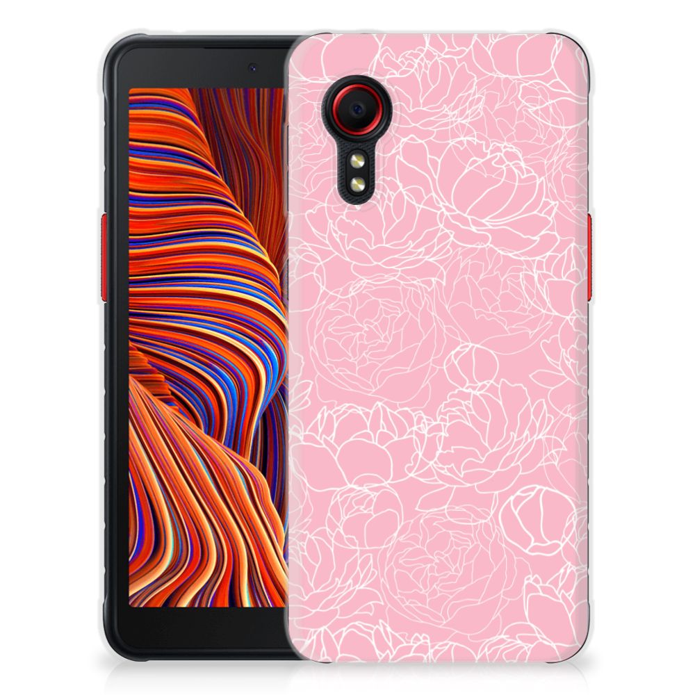 Samsung Galaxy Xcover 5 TPU Case White Flowers B2C Telecom
