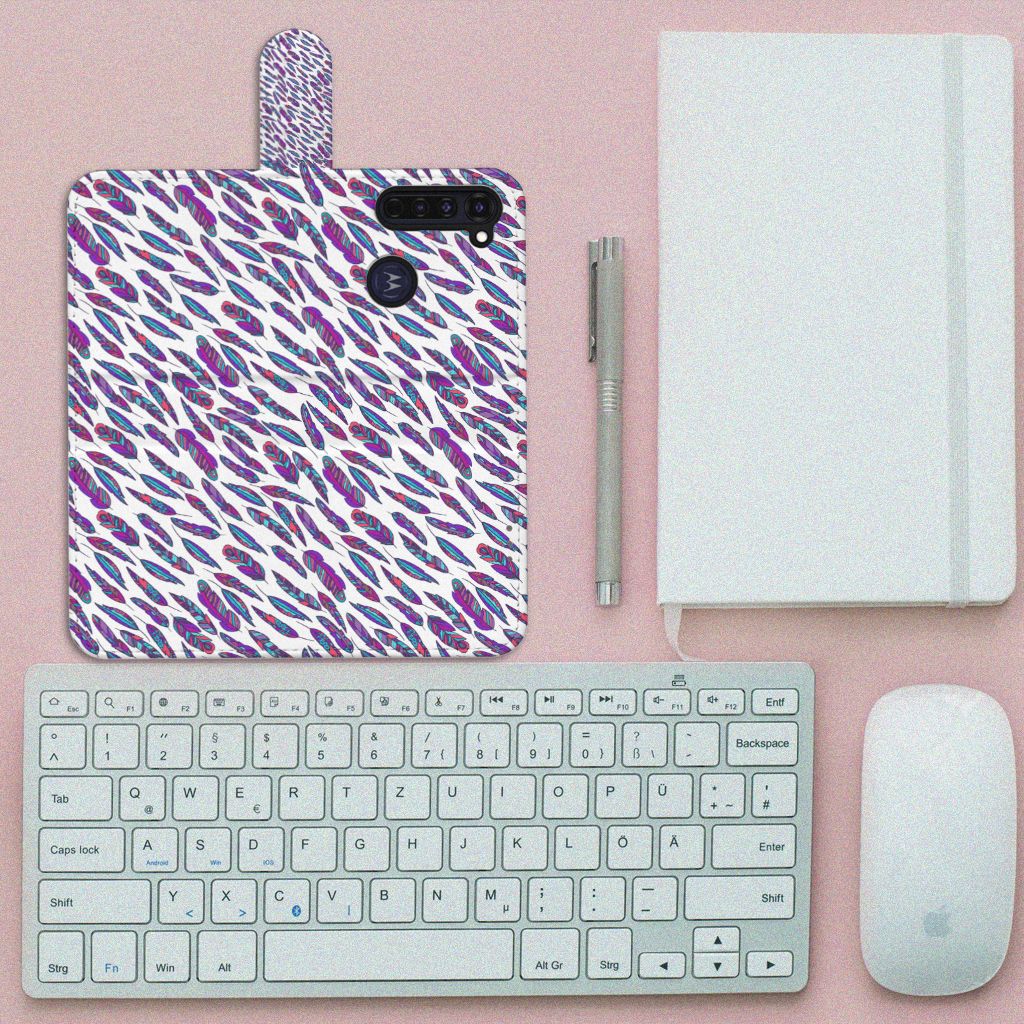 Motorola Moto G Pro Telefoon Hoesje Feathers Color