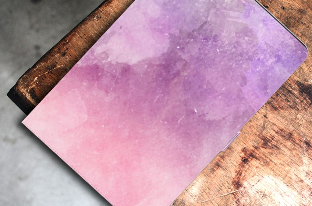 Hoes Samsung Galaxy Tab S7 FE | S7+ | S8+ Pink Purple Paint