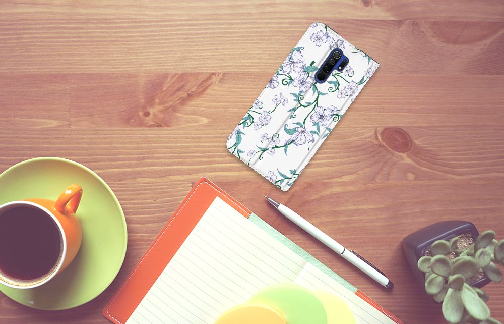Xiaomi Redmi 9 Uniek Smart Cover Blossom White - B2C Telecom