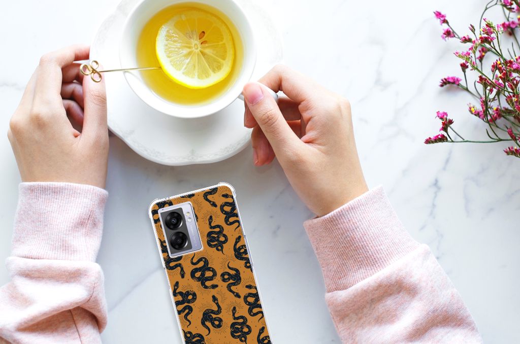 Case Anti-shock voor OPPO A77 5G | A57 5G Snakes