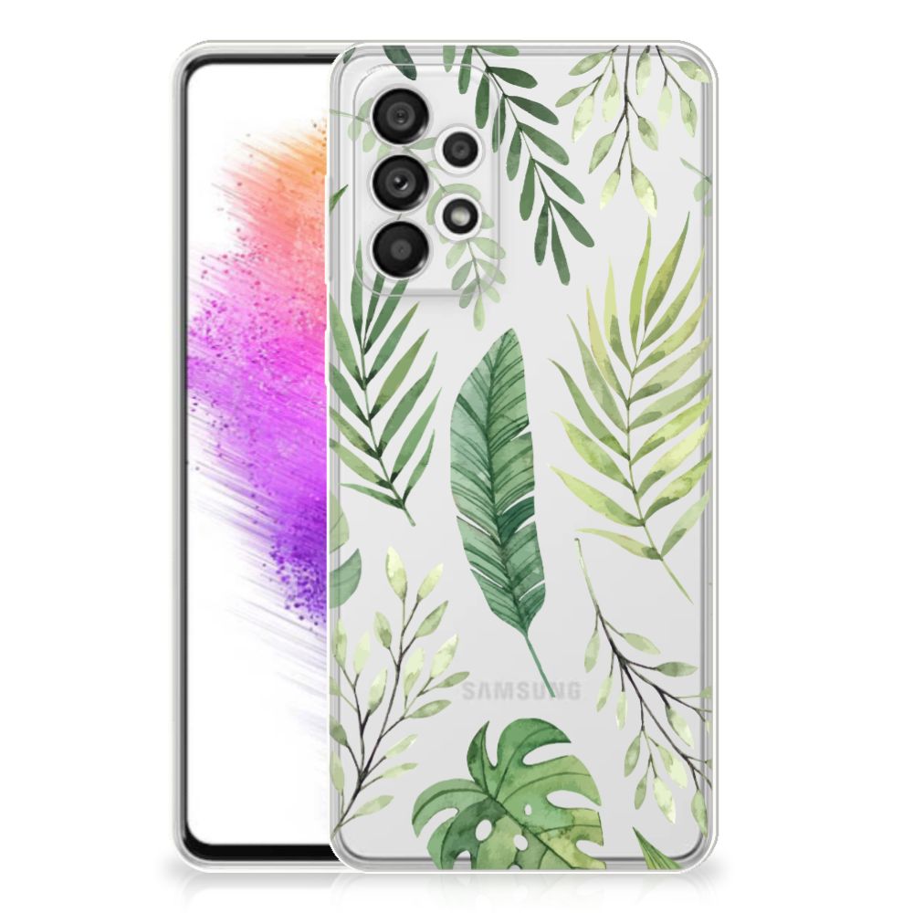 Samsung Galaxy A73 5G TPU Case Leaves