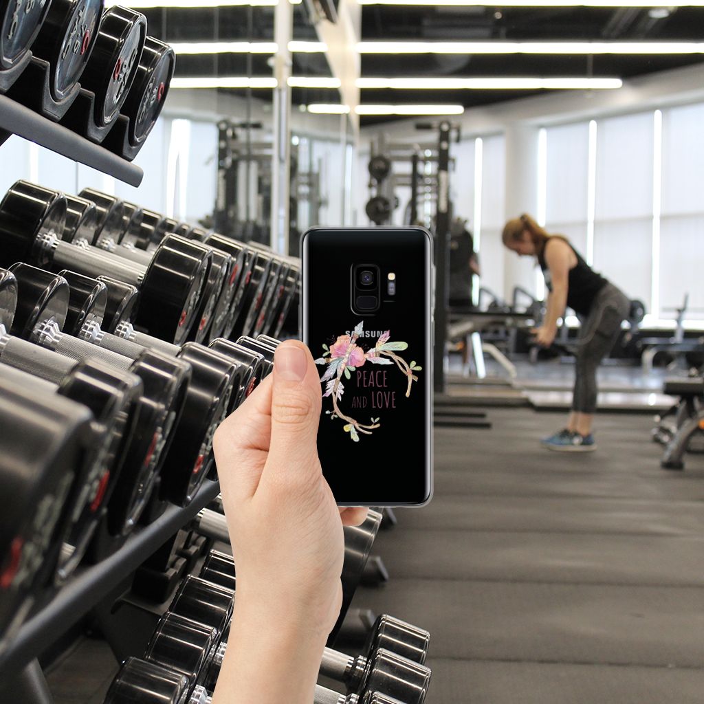 Samsung Galaxy S9 Telefoonhoesje met Naam Boho Text