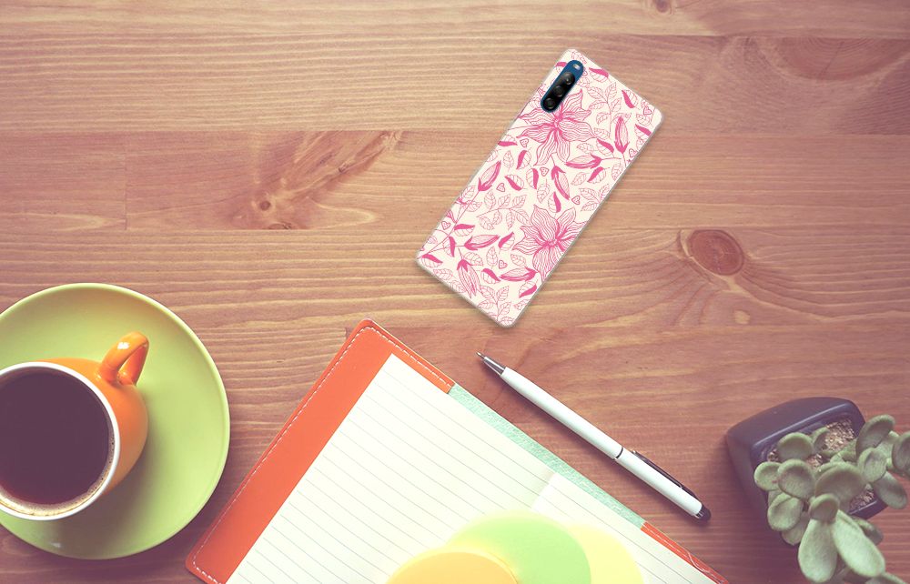 Sony Xperia L4 TPU Case Pink Flowers B2C Telecom