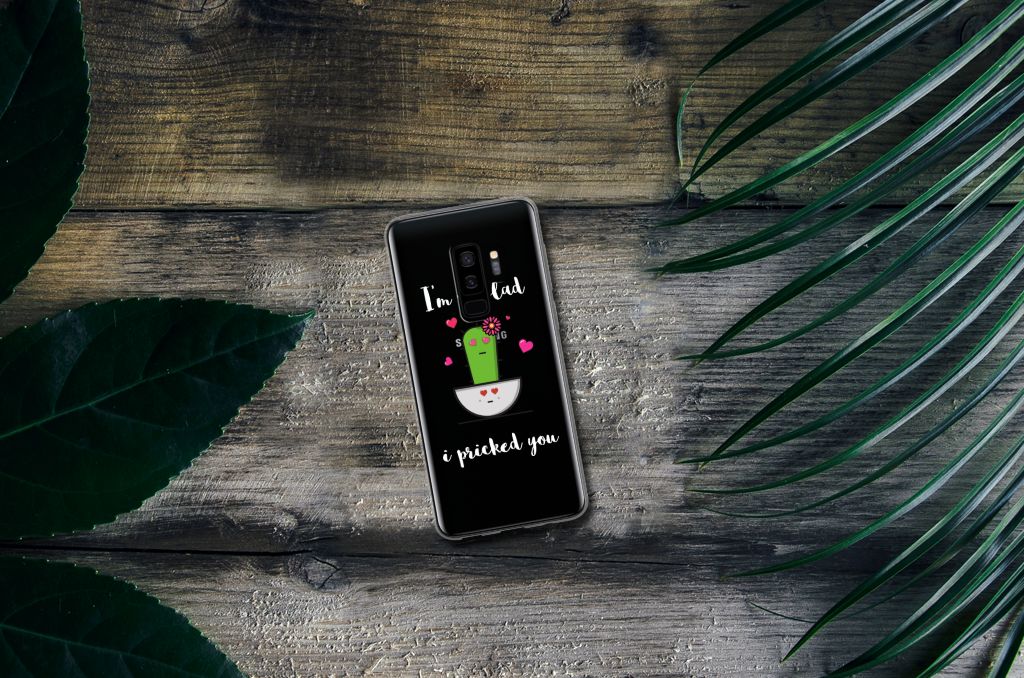 Samsung Galaxy S9 Plus Telefoonhoesje met Naam Cactus Glad