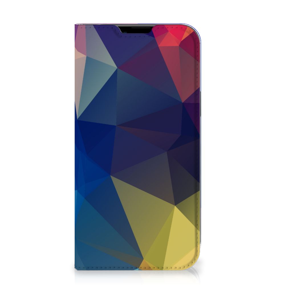 iPhone 14 Plus Stand Case Polygon Dark