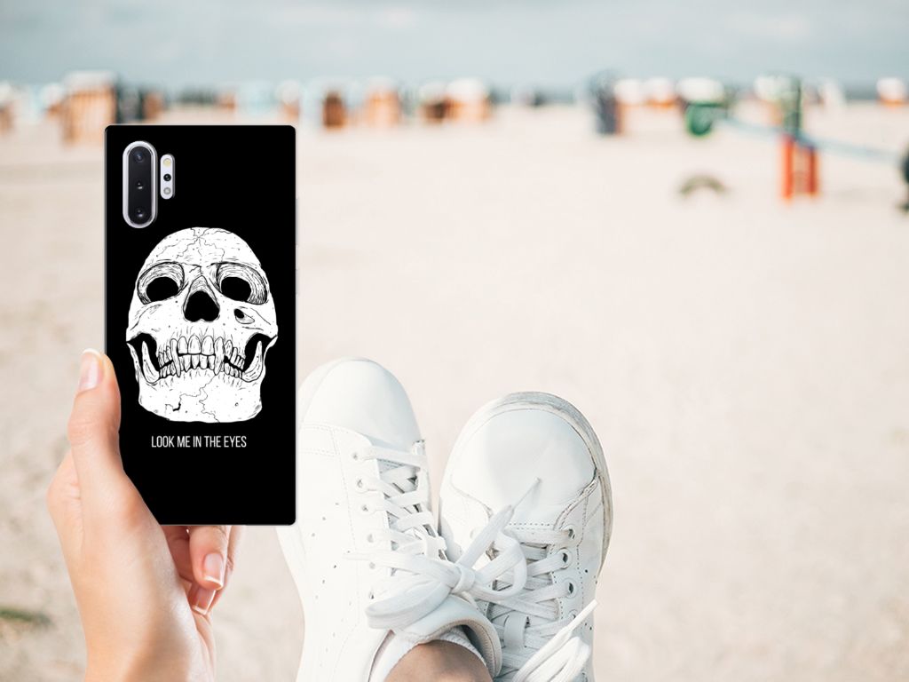 Silicone Back Case Samsung Galaxy Note 10 Plus Skull Eyes