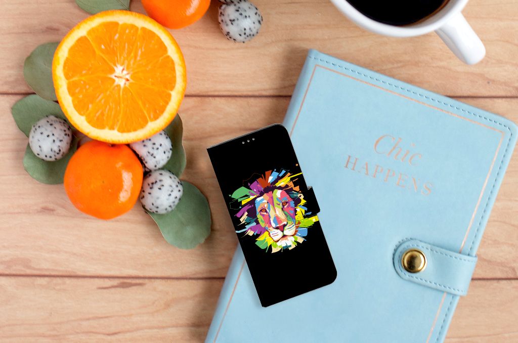 Motorola Moto G60 Leuk Hoesje Lion Color